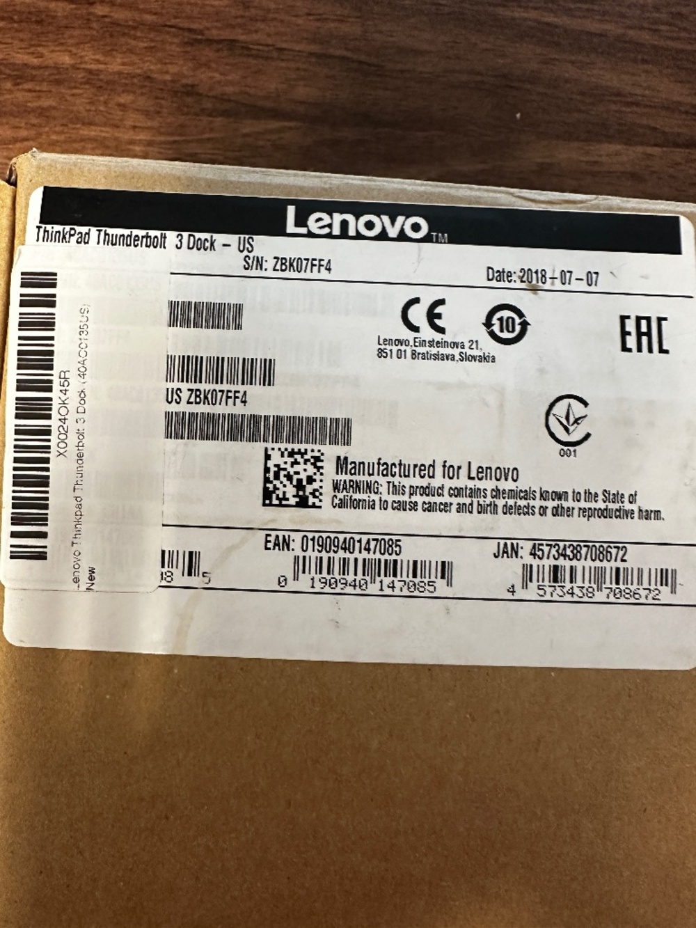 Lenovo Thunderbolt 3 dock